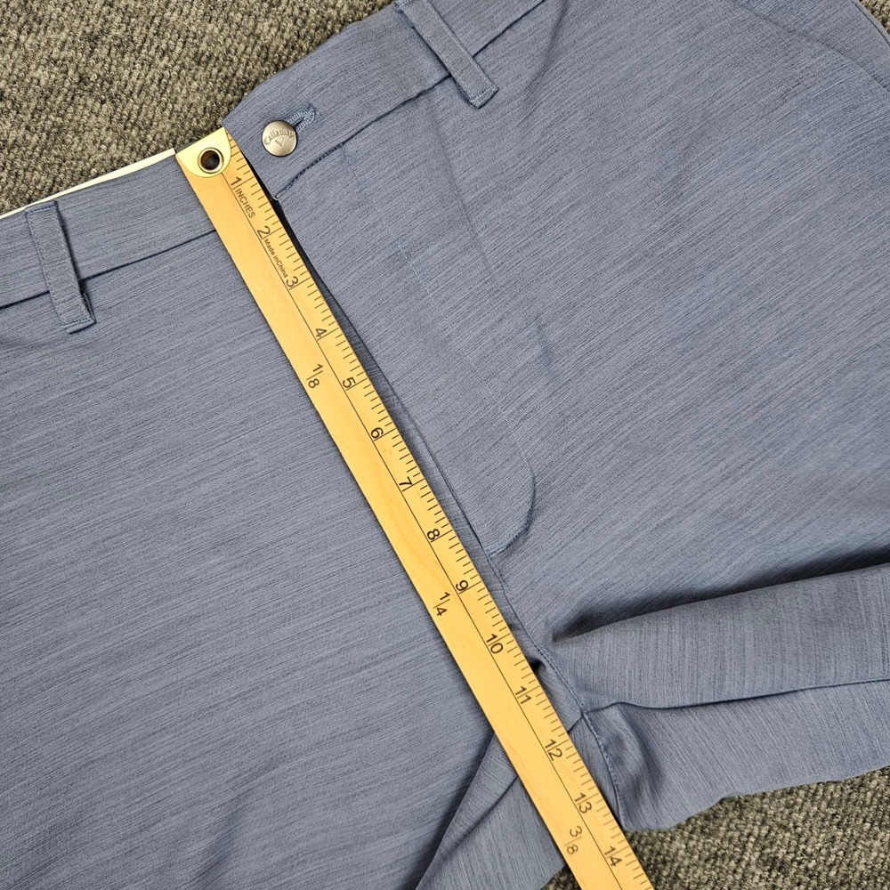 Callaway Opti-Dri Golf Shorts Men's 36 Heathered Blue 9" Stretch UPF 50 NEW - Picture 5 of 7
